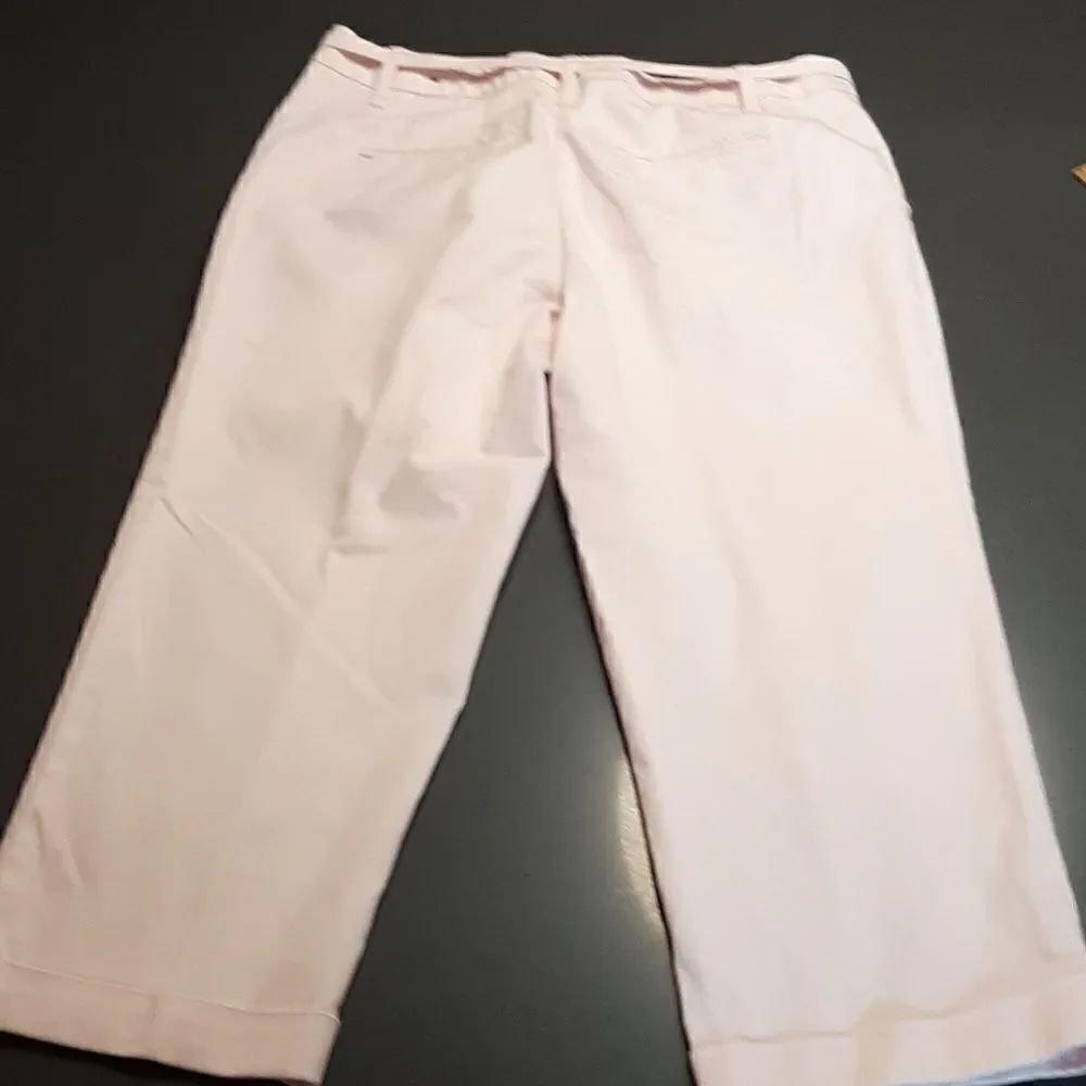 Zac & Rachel Light Pink Cuffed Capris - Picture 13 of 14